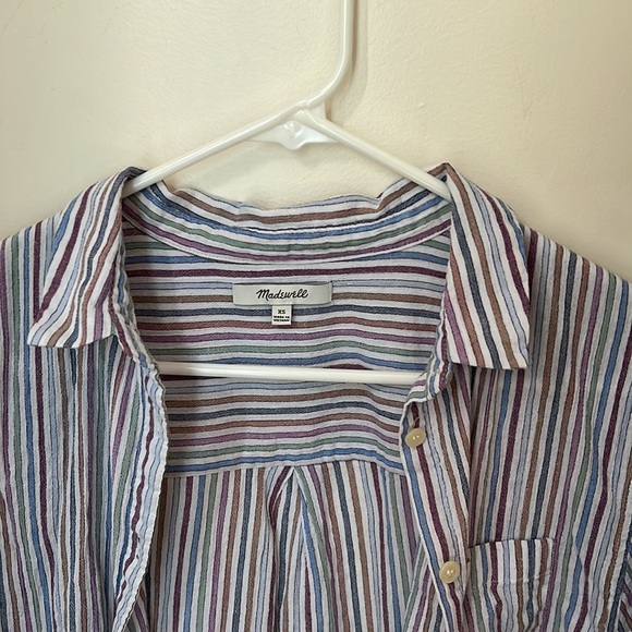 Madewell Chronicle Shirt in Rainbow Stripe - Picture 6 of 6